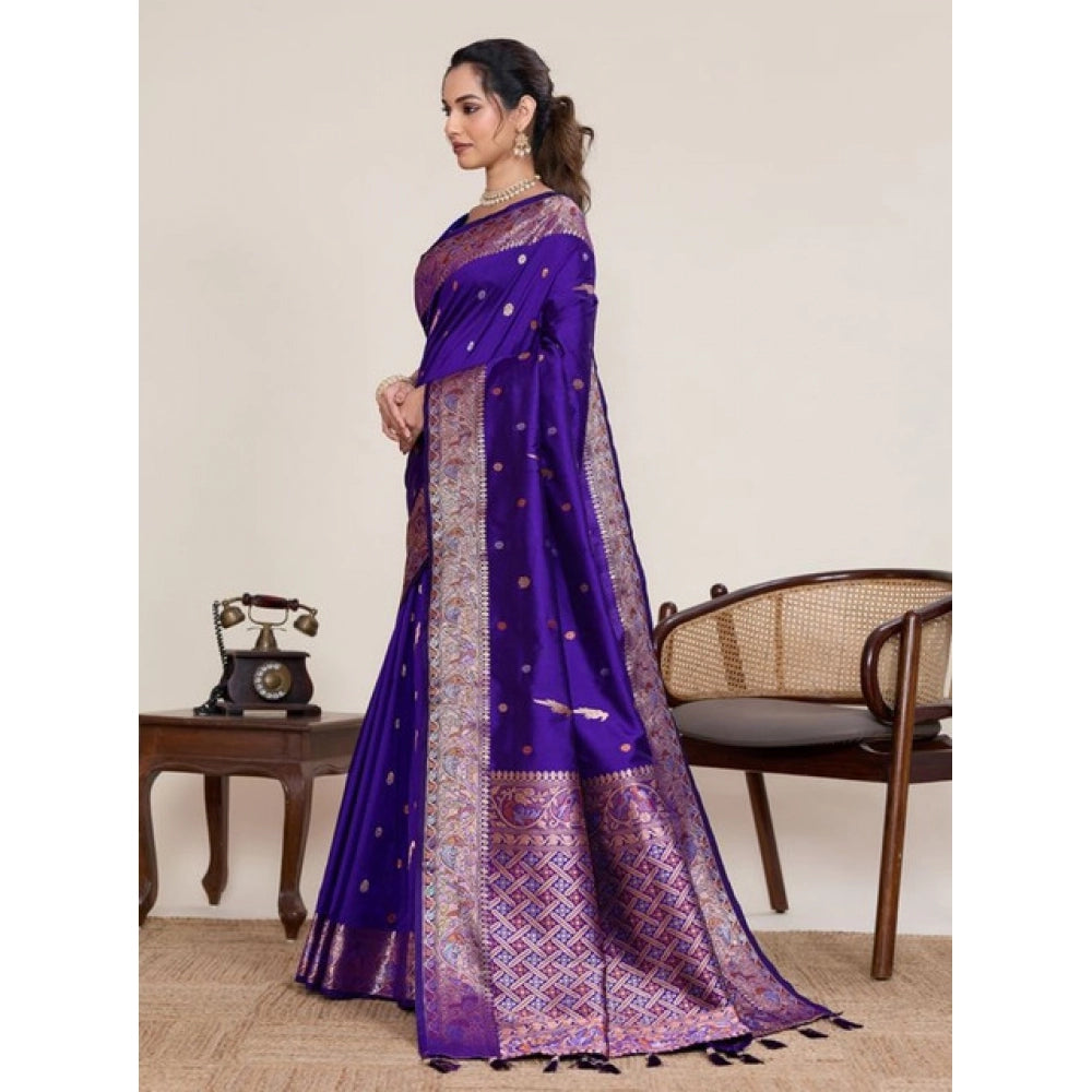 Women traditional jacquard woven saree for wedding, festivals and events women clothing