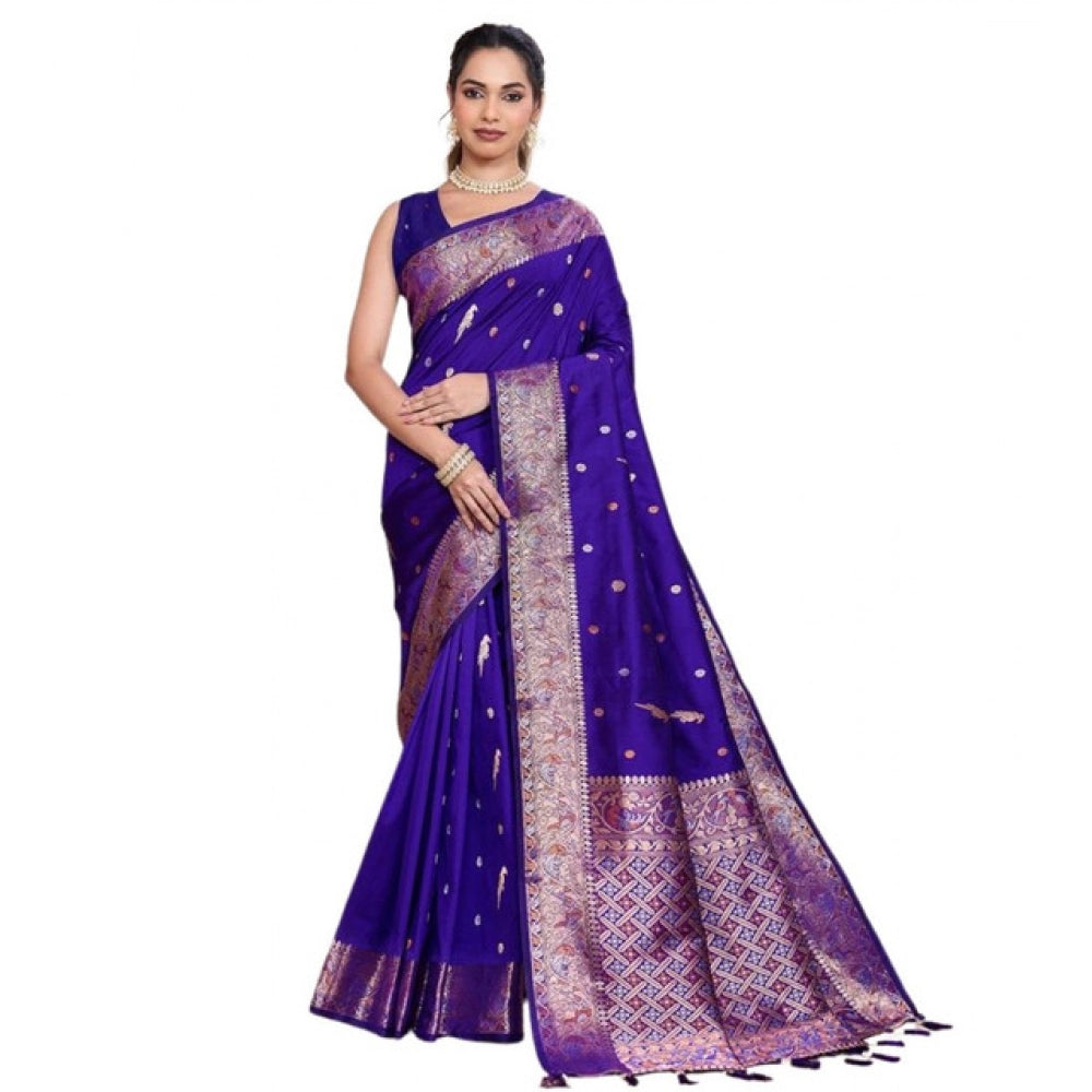 Women traditional jacquard woven saree for wedding, festivals and events women clothing